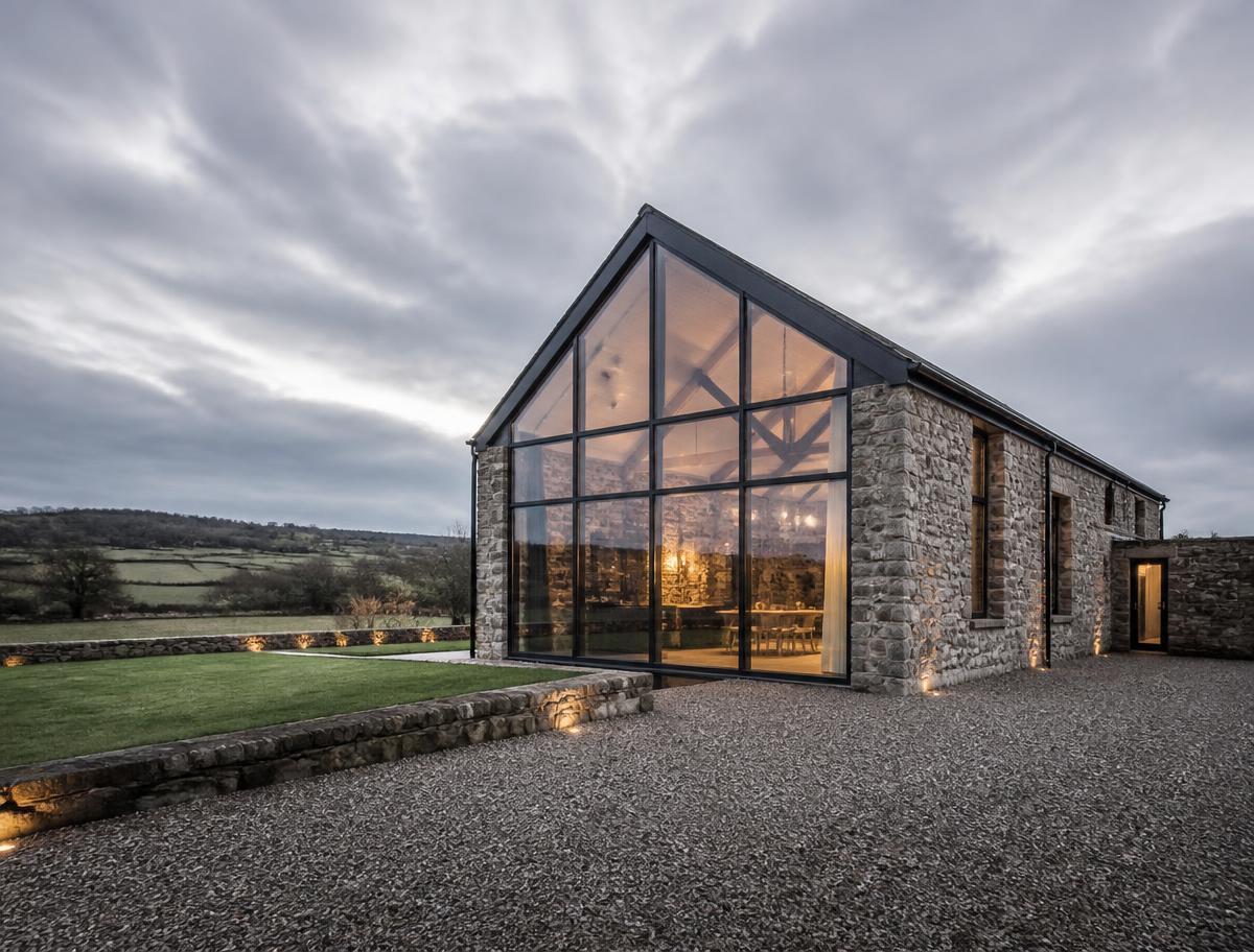 Completed barn conversion project by Ribble Valley Construction & Developments